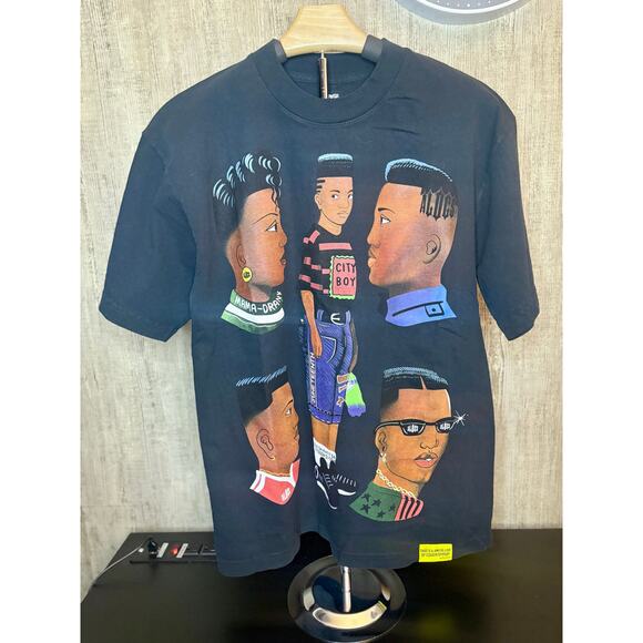 NEW Sz. S - Awful Lot of Cough x Black Man Collab Tee (Blk/Multi) - Picture 2 of 7